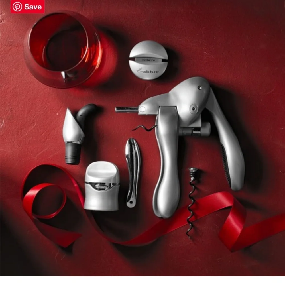 NIB Rabbit 6-Piece Wine opener Tools Set cork screw - Picture 6 of 9